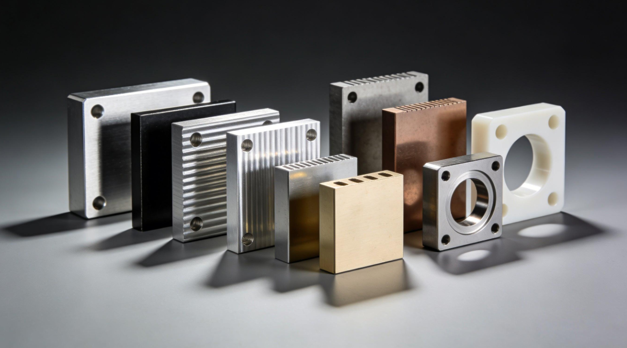 CNC machining materials for custom metal and plastic parts
