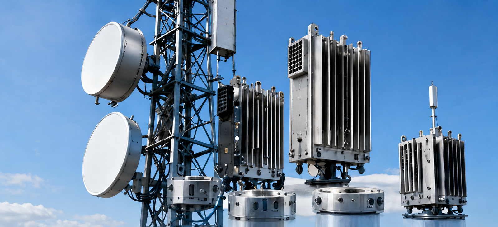 Machined components for communication equipment