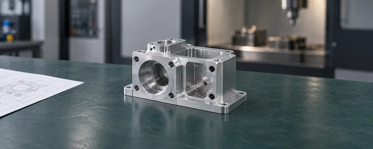 Precision CNC machined component for engineering articles