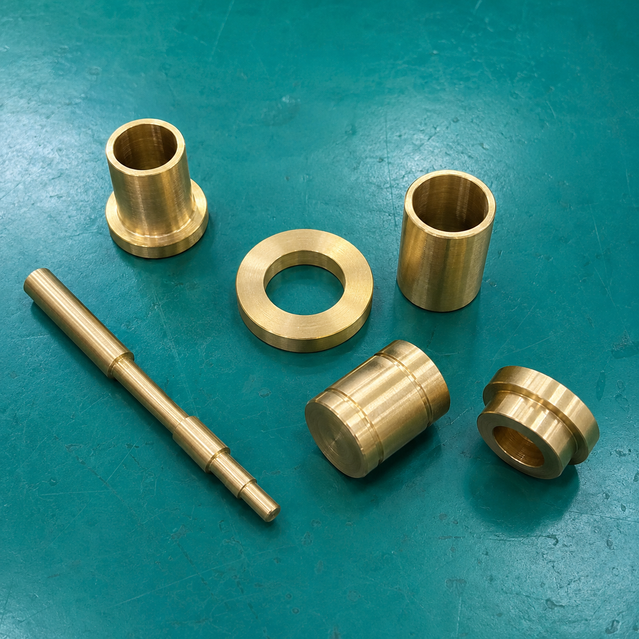 Custom CNC turned brass fittings and components