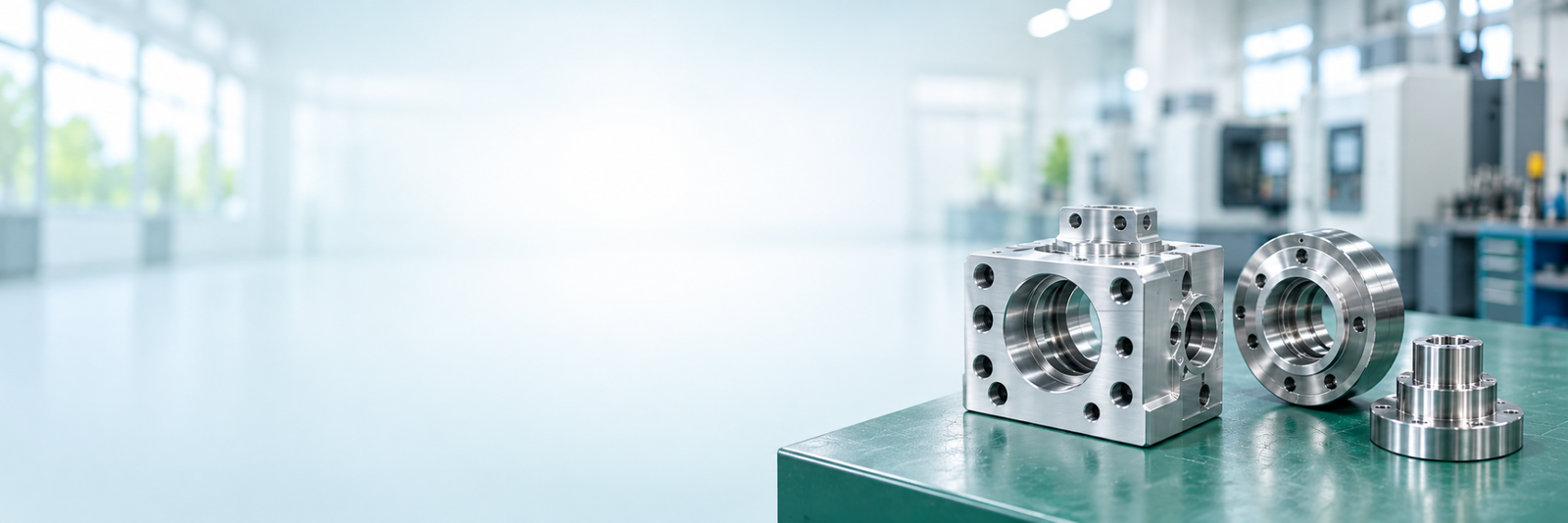 Precision CNC machined components in a bright OSM Vietnam workshop