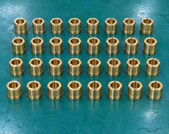 Mass-produced brass CNC turned precision bushings