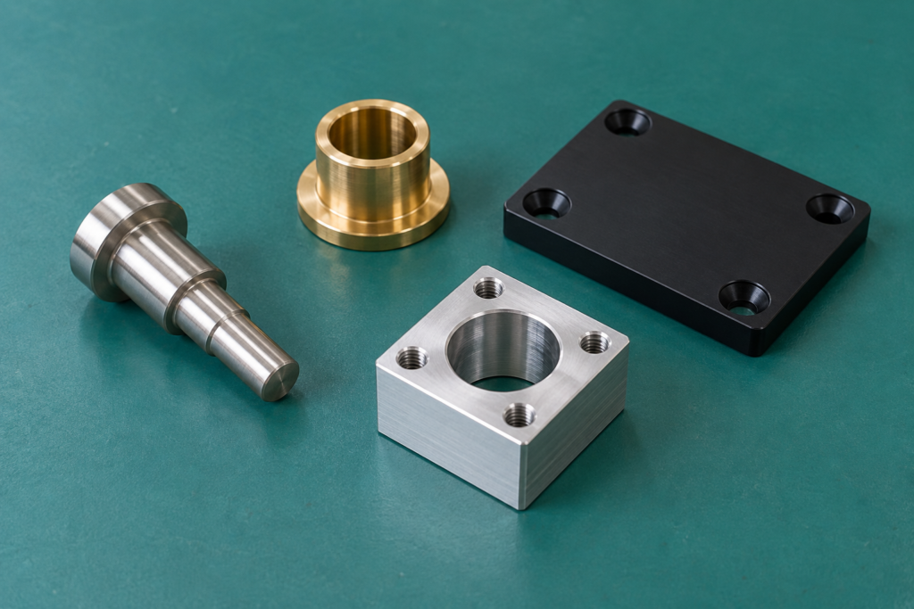 CNC machined metal parts illustrating factors that affect CNC machining cost