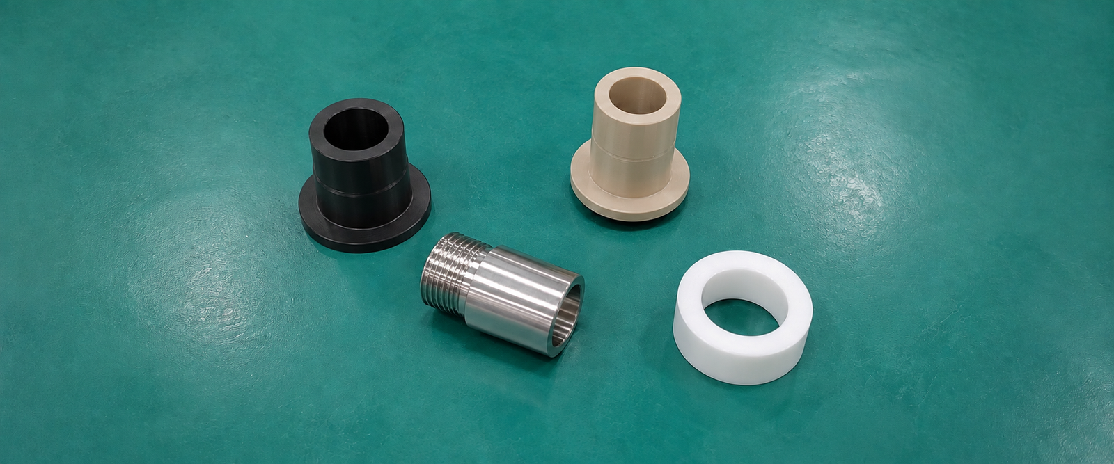 CNC turned metal and engineering plastic parts