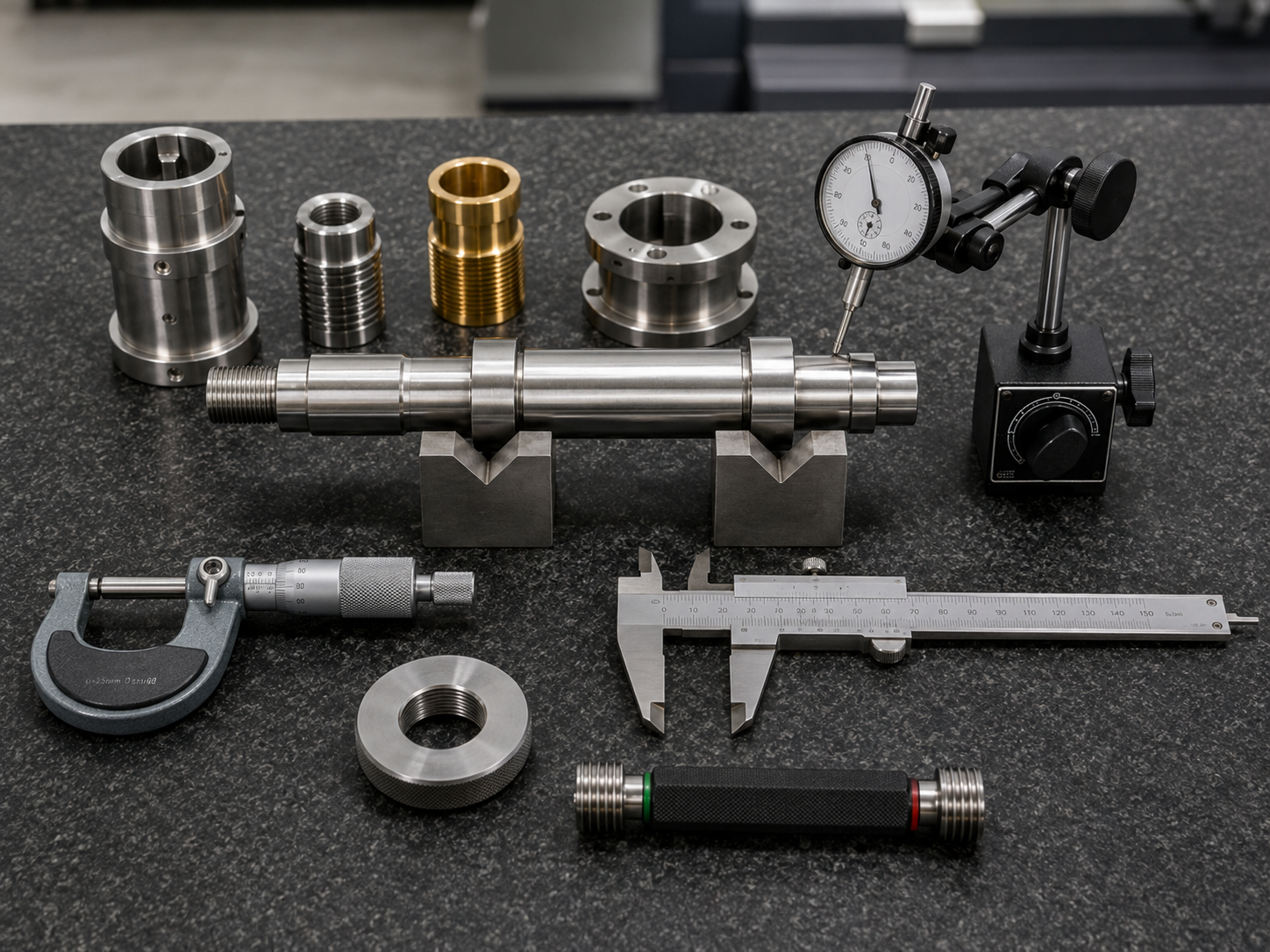 Dimensional inspection equipment and precision CNC turned parts