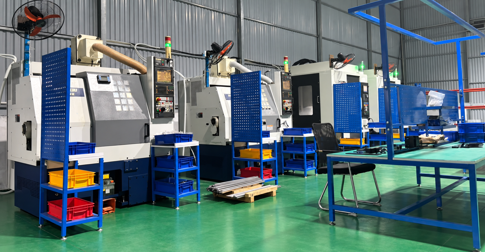 CNC machining workshop in Vietnam