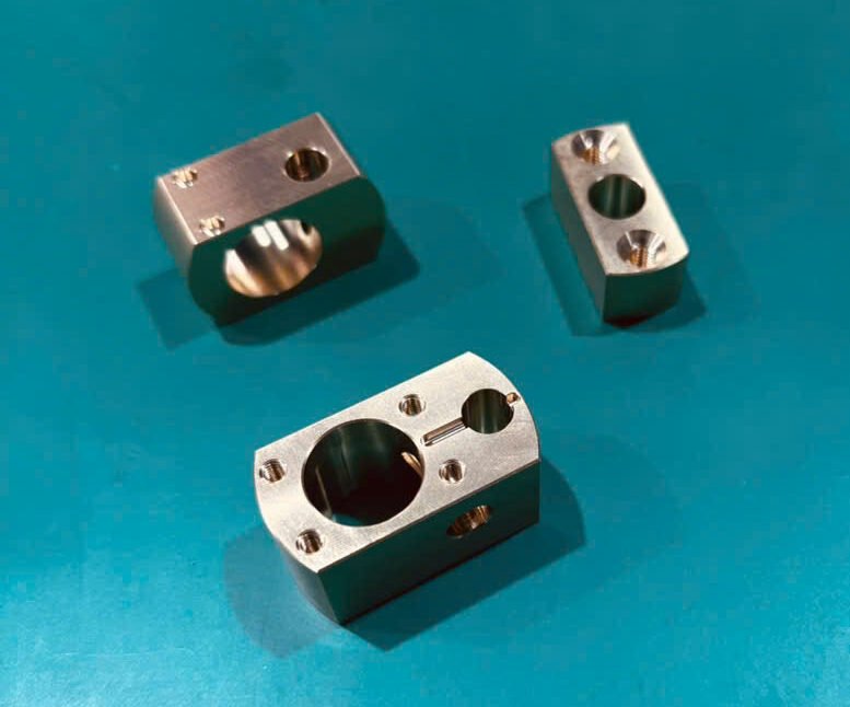 CNC milled brass components manufactured in Vietnam