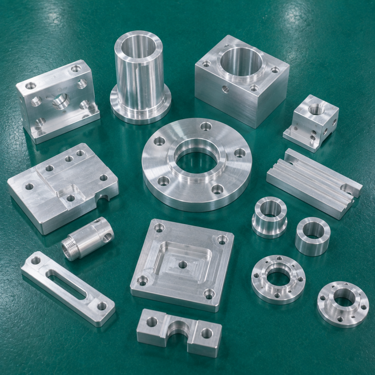 CNC machining for industrial equipment with custom steel shafts, aluminum housings, brackets and precision mechanical parts
